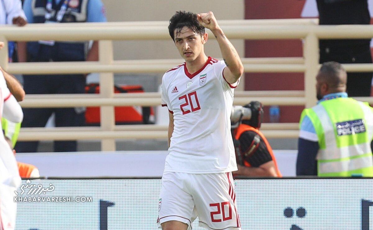 شادی گل سردار آزمون در جام ملتهای آسیا