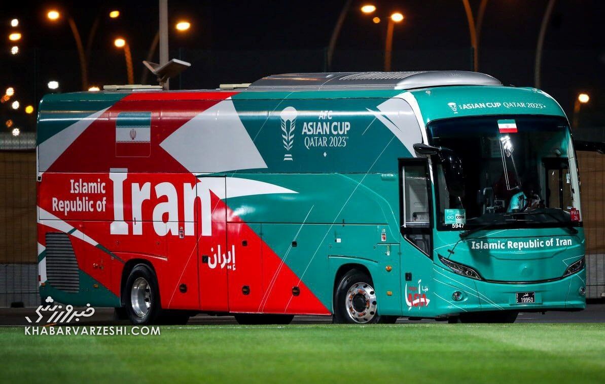 عکس| رونمایی از اتوبوس خاص تیم ملی ایران در جام ملت‌های آسیا