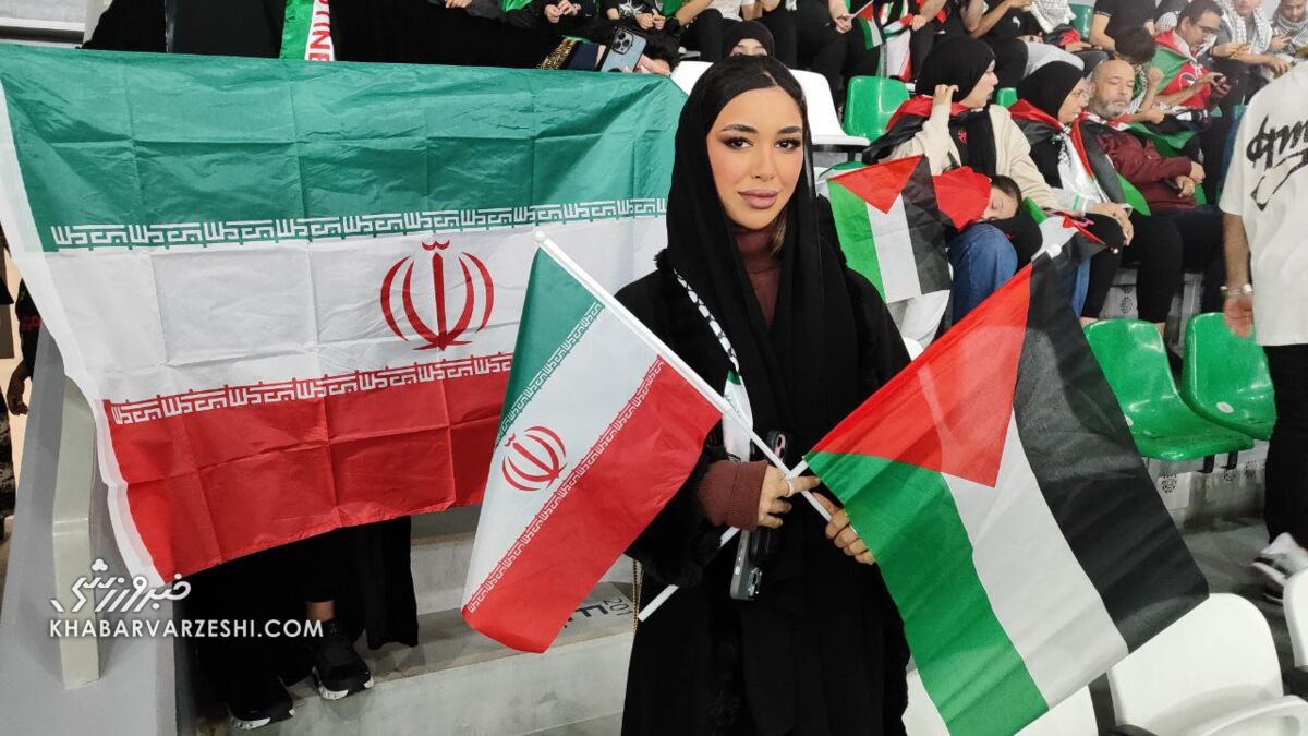 تصاویر| دختران فلسطینی تماشاگر بازی ایران/ هواداران زنی که در تلویزیون سانسور شدند!