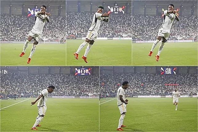 عکس| فریم به فریم با شادی گل رونالدویی ستاره رئال در الکلاسیکو/ خاطره CR7 در خانه النصر زنده شد