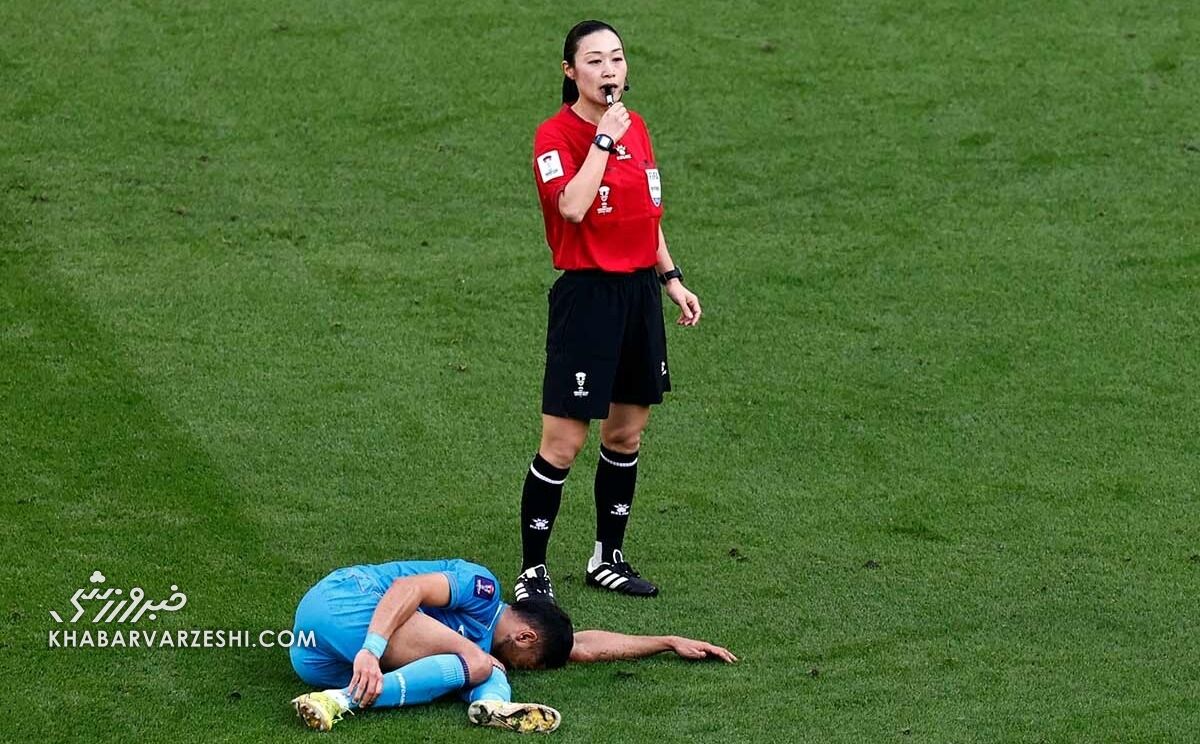 اولین داور زن تاریخ جام ملتها در صداوسیما مشمول سانسور گیجکننده شد!/ تماشای فوتبال با نمای بسته و...