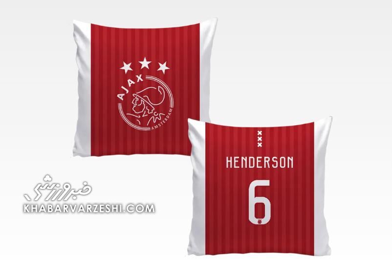 عکس| عجیبترین محصولات با تم جردن هندرسون در آژاکس/ از حوله و ملحفه تا لیوان و کوسن!