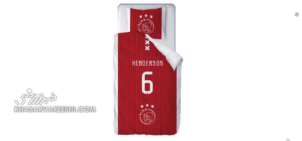 عکس| عجیبترین محصولات با تم جردن هندرسون در آژاکس/ از حوله و ملحفه تا لیوان و کوسن!