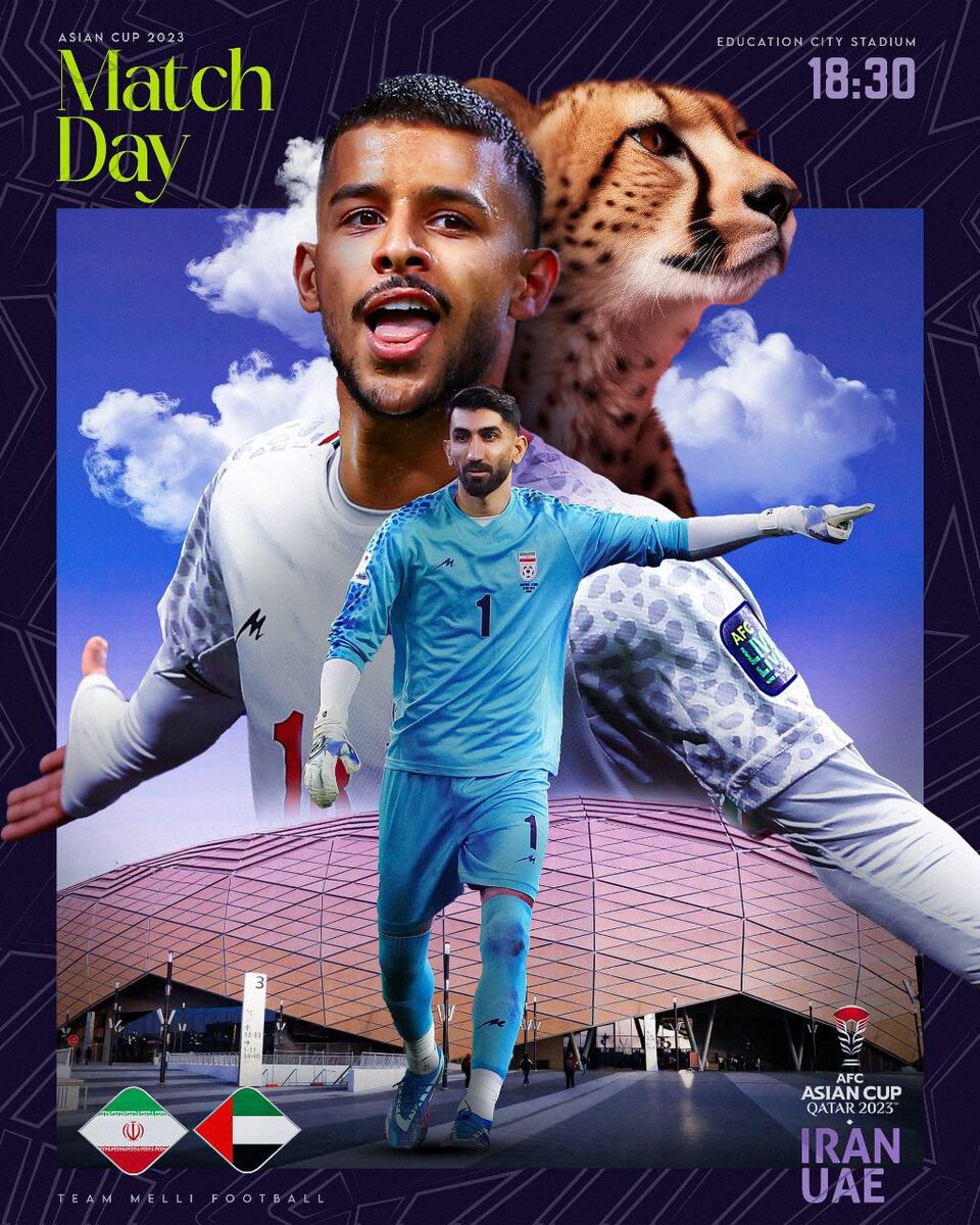 عکس| رونمایی از پوستر ویژه تیم ملی مقابل امارات