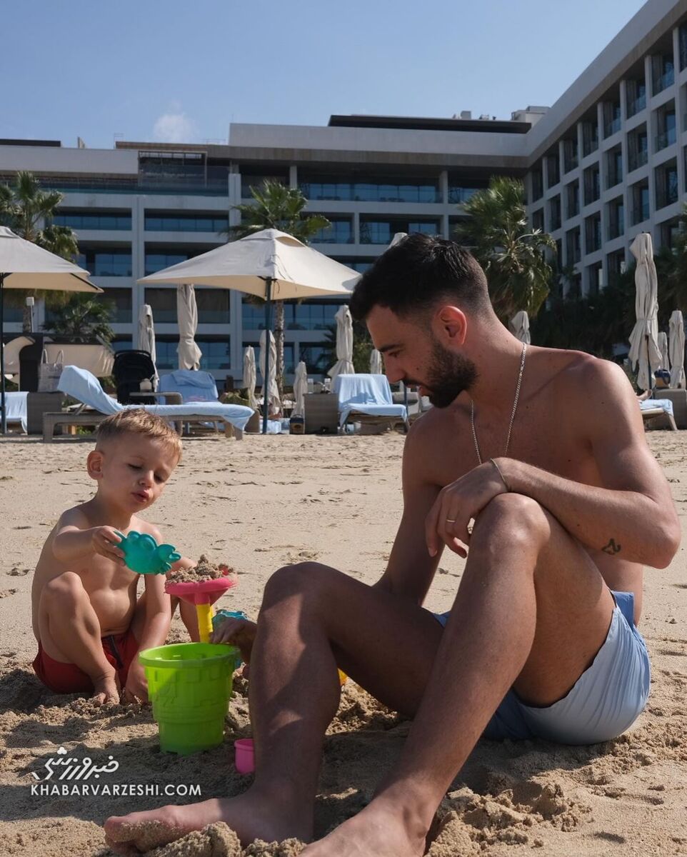 تصاویری از تفریح ستارههای منچستریونایتد در حاشیه خلیجفارس