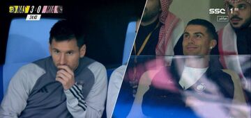 ویدیو| حال و روز متفاوت رونالدو و مسی در دیدار النصر - اینترمیامی!