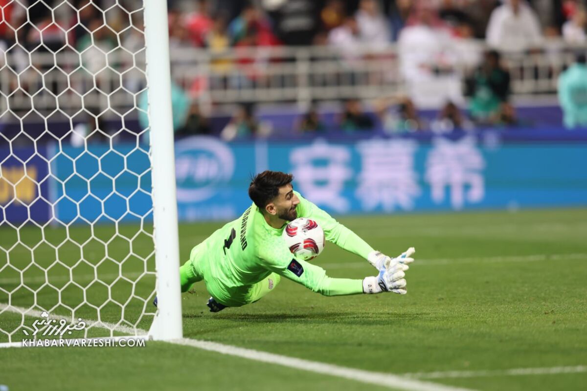 علیرضا بیرانوند در دیدار ایران - سوریه