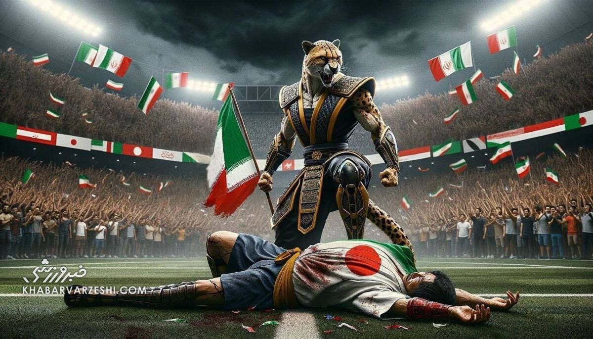 عکس| تاریخسازی قلعهنویی از نگاه هوش مصنوعی/ یوز ایرانی سامورایی را به خاک و خون کشید