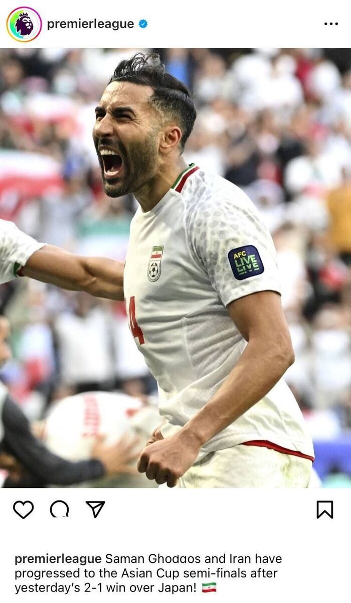 انگلیسیها روی ستاره ایران در جام ملتها زوم شدند/ پیام از جزیره به مهره کلیدی قلعهنویی +عکس