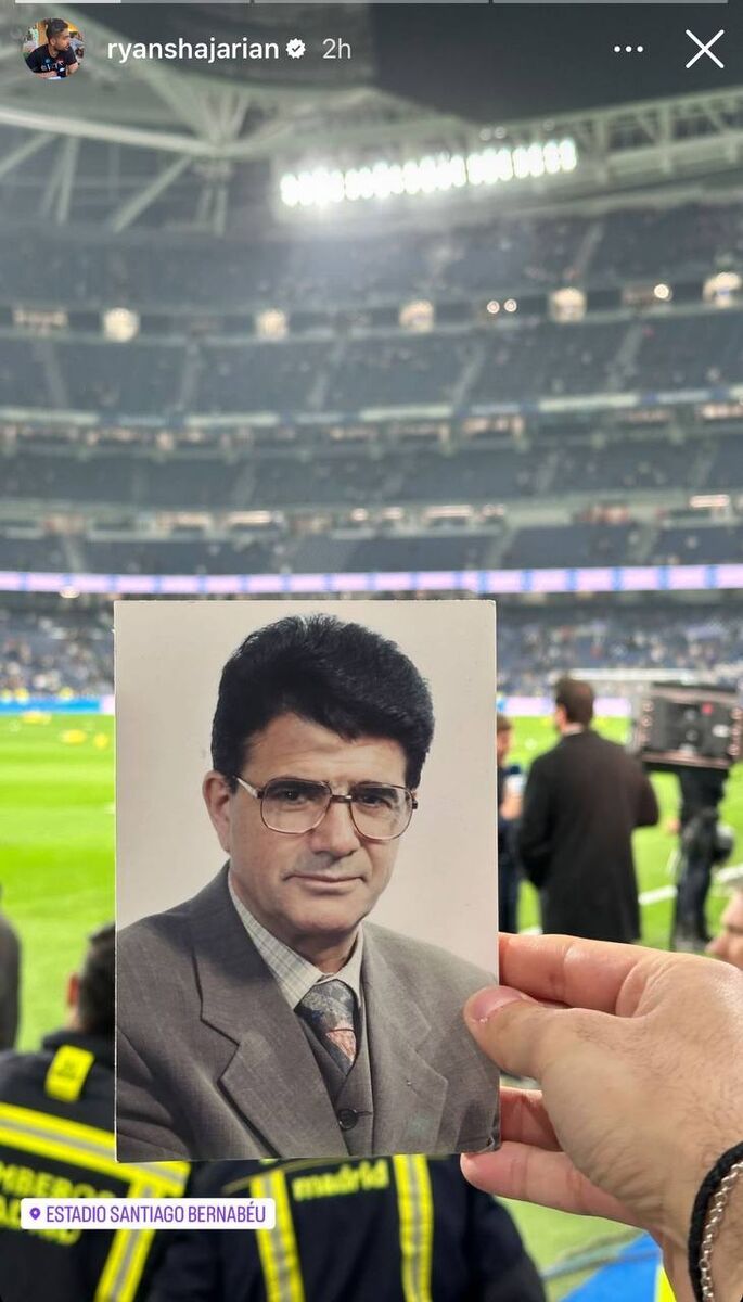 عکس| پای استاد شجریان به سانتیاگو برنابئو باز شد