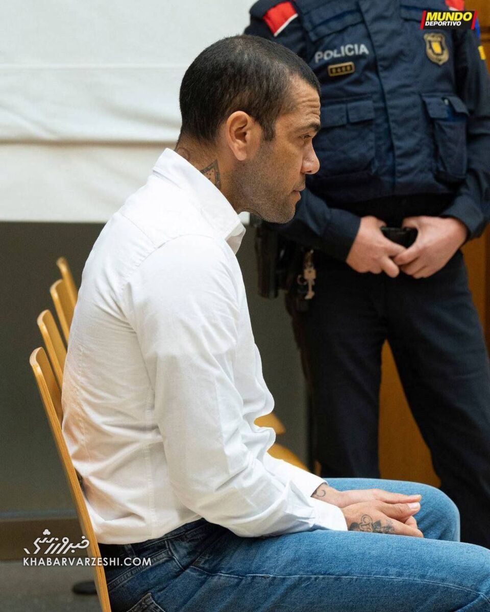 عکس| اولین تصویر از دنی آلوس در محاکمه او در دادگاه