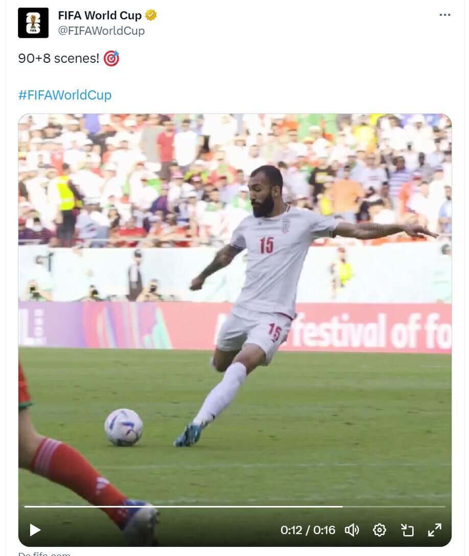 واکنش فیفا به بازی ایران و قطر با یک ویدیوی به یاد ماندنی!