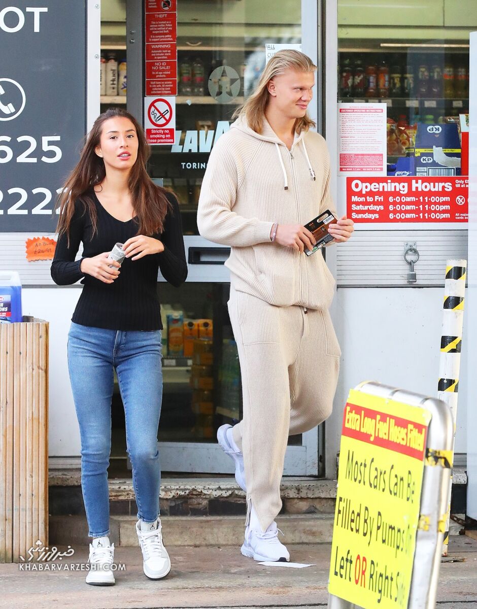 تصاویر| هالند و نامزدش در یک موقعیت غیرفوتبالی/ ۱۲۰ پوند، نوشجان این پرخورِ لاکچری!