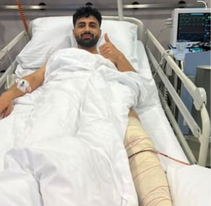 عکس| ستاره پرسپولیسی تیم ملی جراحی شد