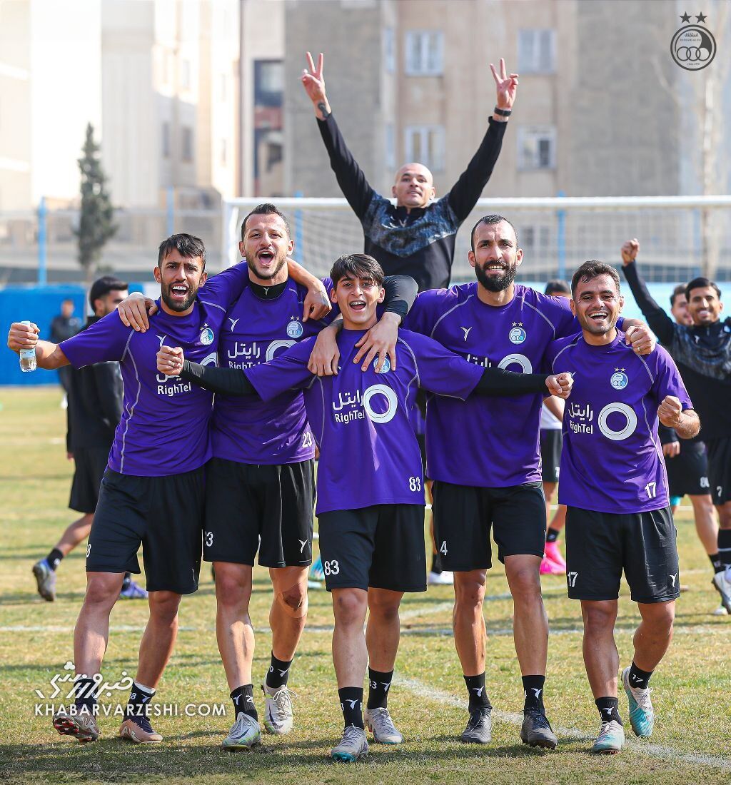 عکس| شیطنت سیلوا در تمرین استقلال