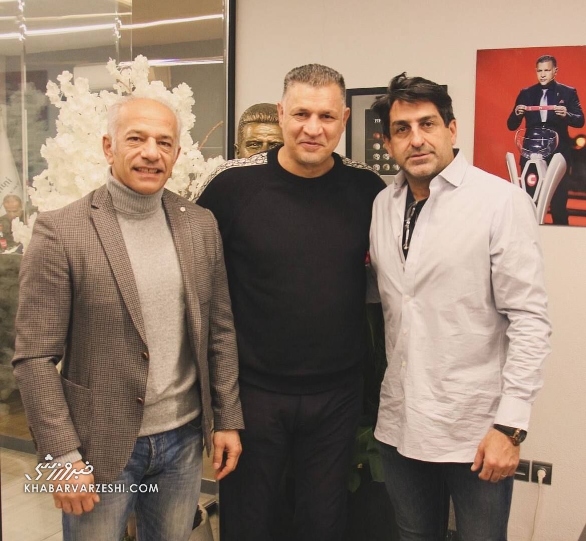 عکس| علی دایی در کنار یاغی استقلالی و کاپیتان پرسپولیس