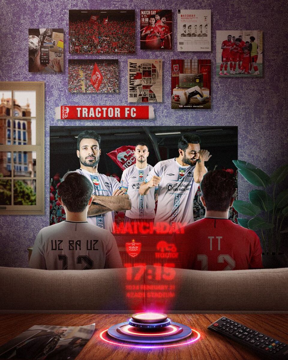 عکس| کریخوانی تراکتور برای پرسپولیس با دو چهره ویژه