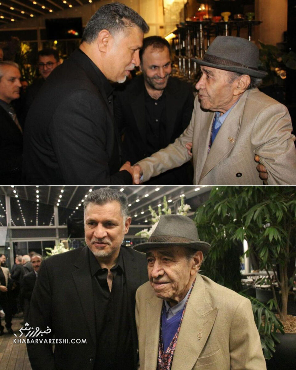 عکس| علی دایی در کنار خواننده ترانه «من یک پرندهام»/ میزبانی شهریار از استاد آواز در رستورانش