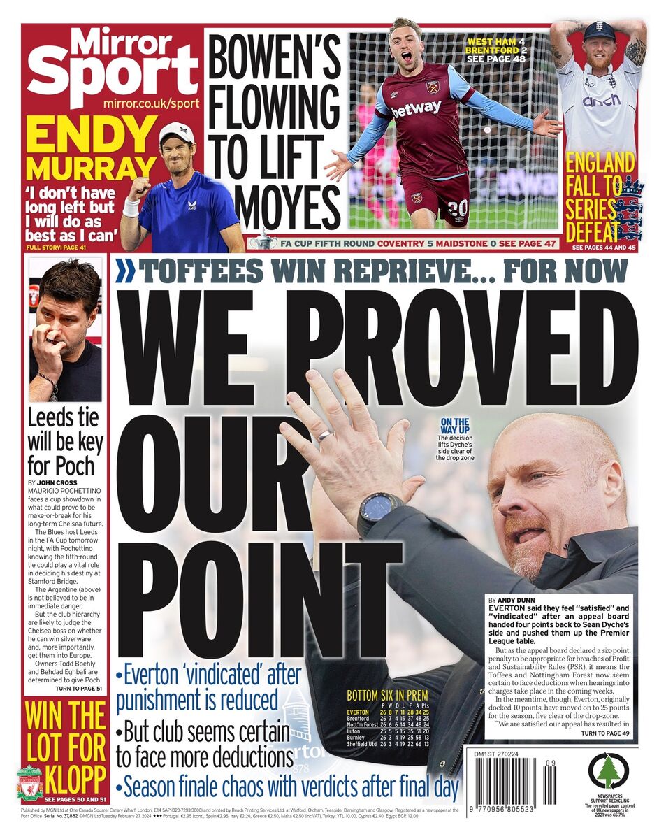 روزنامه میرر| ما حرفمان را ثابت کردیم روزنامه میرر| ما حرفمان را ثابت کردیم