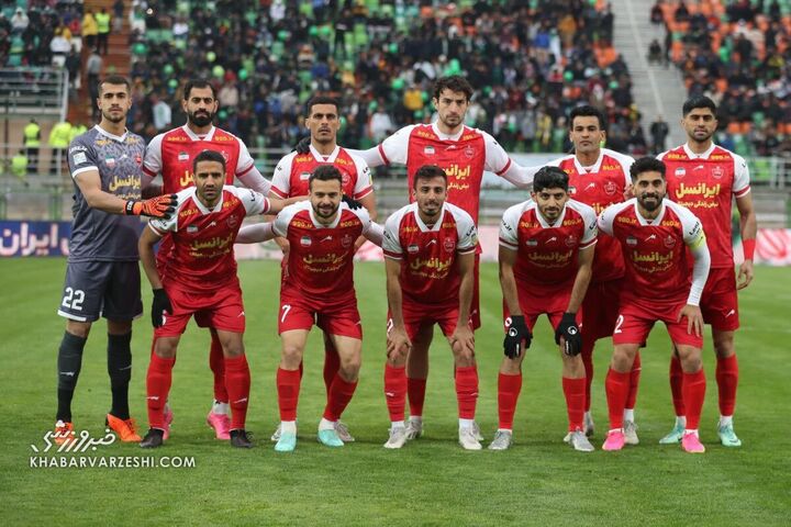 عکس تیمی پرسپولیس؛ ذوب‌آهن - پرسپولیس