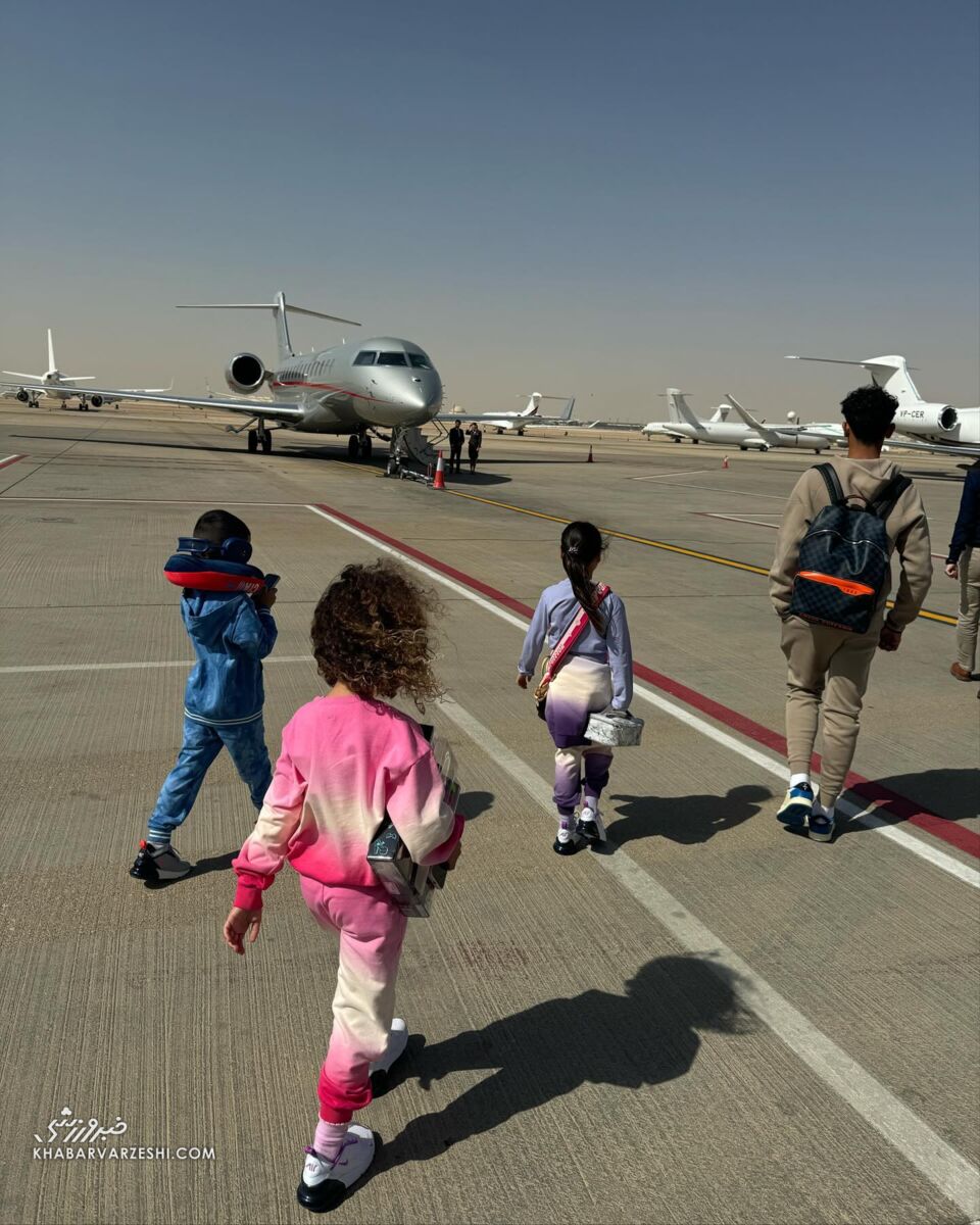 عکس| سفر معمایی جورجینا بدون کریس/  شریک زندگی رونالدو جت شخصی را با خودش برد