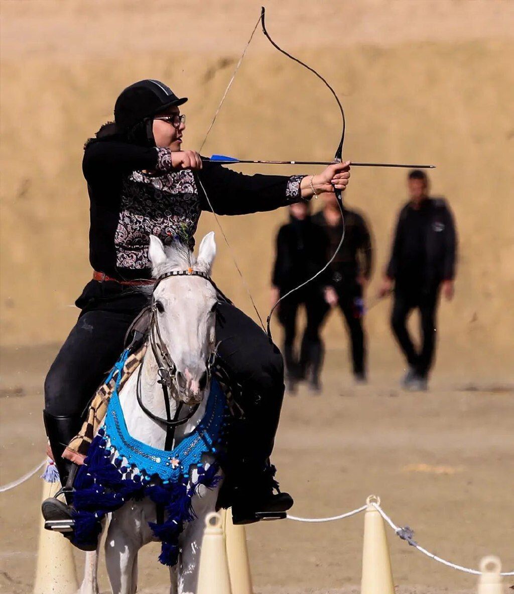 تصاویری از زنان ورزشکار در مسابقات هنرهای رزمی سواره