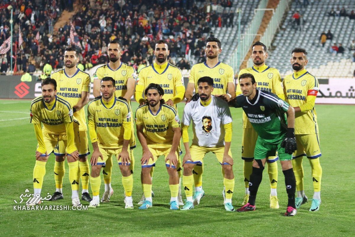 عکس تیمی نفت و گاز گچساران