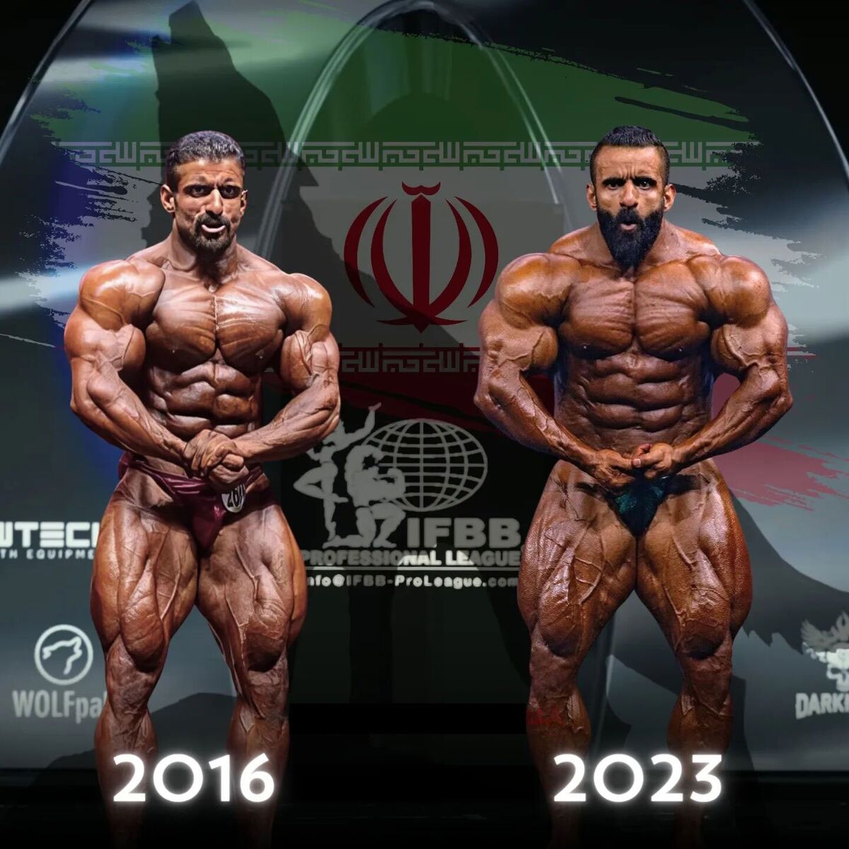 عکس| تغییرات باورنکردنی بدن هادی چوپان در چند سال/ گرگ ایرانی اینگونه قهرمان آرنولد کلاسیک شد