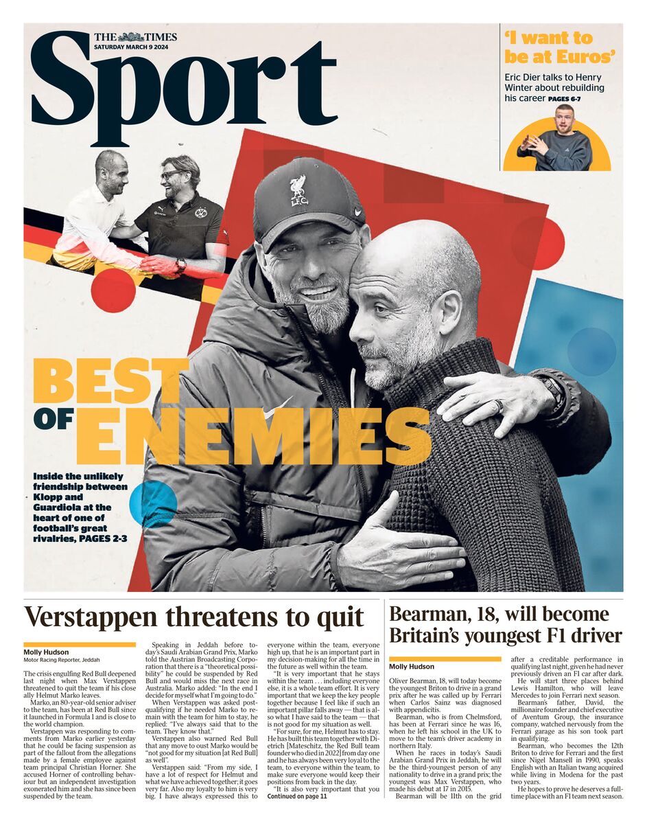 روزنامه تایمز| بهترین دشمنان روزنامه تایمز| بهترین دشمنان