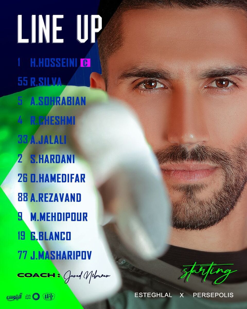 ترکیب استقلال برای مصاف با پرسپولیس مشخص شد