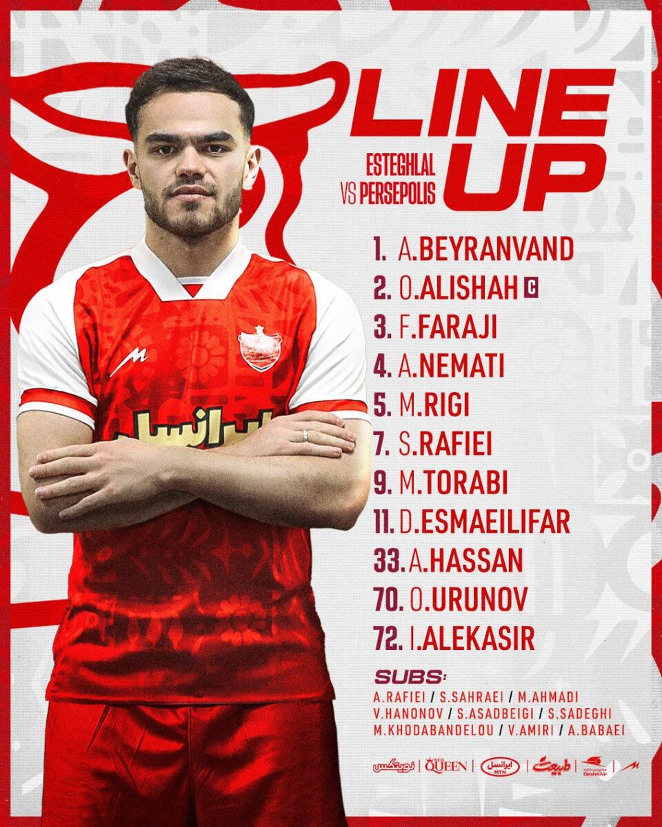 ترکیب پرسپولیس مقابل استقلال اعلام شد/ رونمایی از سورپرایز اوسمار برای دربی