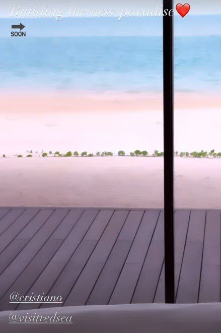 بهشت جدید رونالدو و جورجینا در دست ساخت/ کریستیانو در حال ساختوساز در دریای سرخ +تصاویر