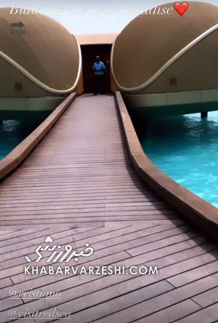 بهشت جدید رونالدو و جورجینا در دست ساخت/ کریستیانو در حال ساختوساز در دریای سرخ +تصاویر