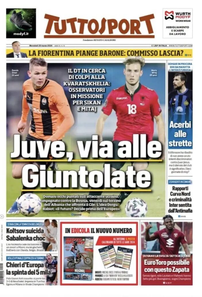 روزنامه توتو| یووه، شروع تحرکات جونتولی روزنامه توتو| یووه، شروع تحرکات جونتولی