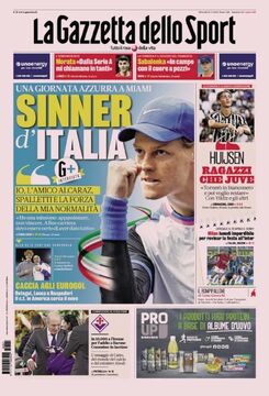 روزنامه گاتزتا| سینر برای ایتالیا