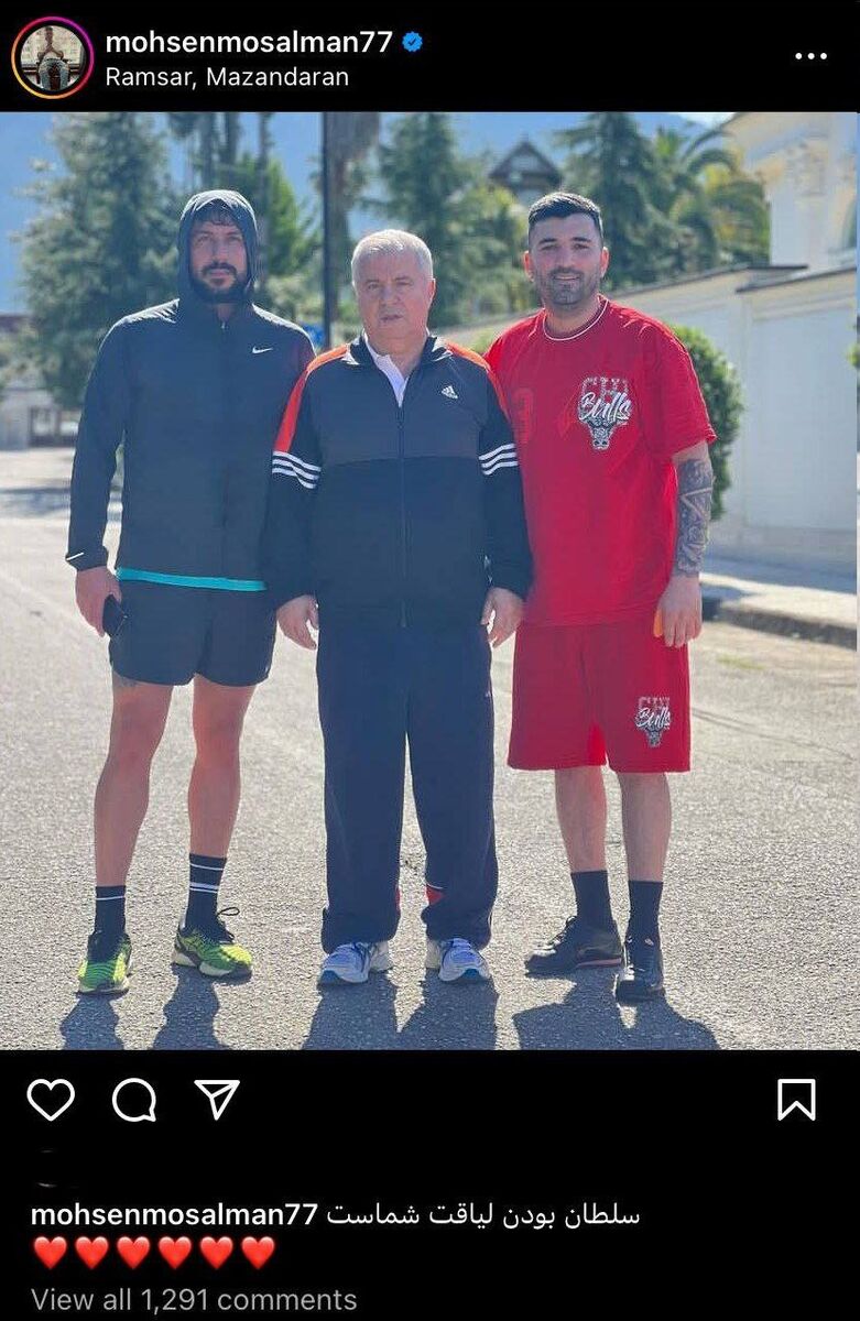 عکس| دیدار ۳ نسل از شماره هفتهای پرسپولیس در رامسر/ مهندس سلطان را غافلگیر کرد