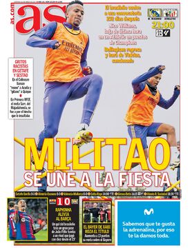 روزنامه آ اس| میلیتائو به جشن می‌پیوندد!