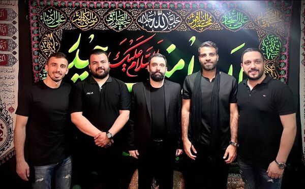 عکس| ستارههای استقلال و پرسپولیس در هیئت عزاداری