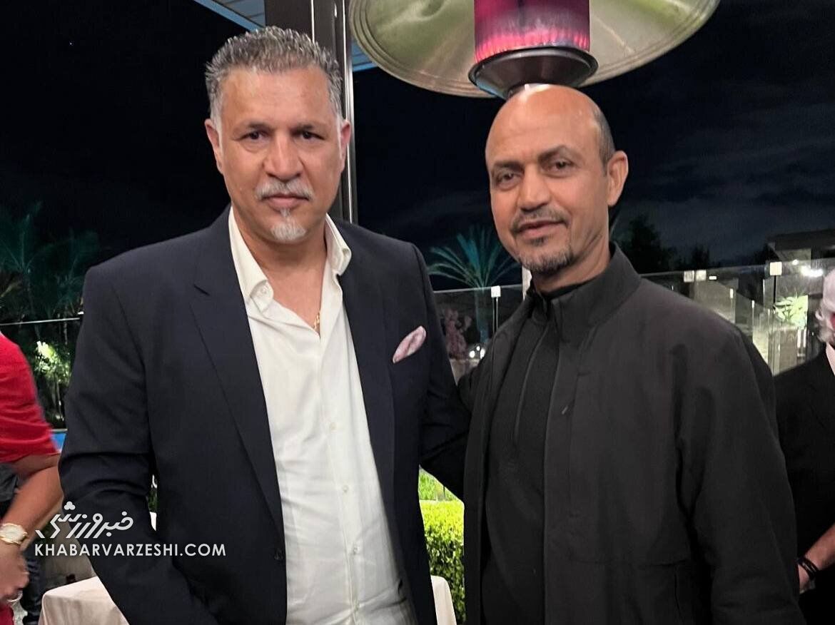 عکس| اولین تصویر از علی دایی در آمریکا در کنار یک چهره معروف