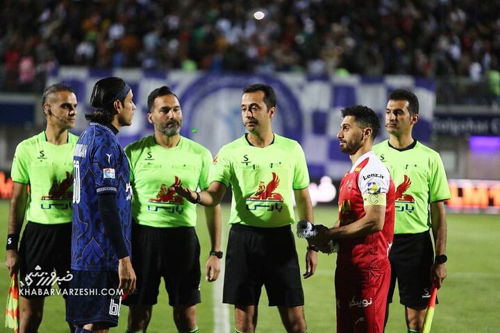 احمد زندهروح، امید عالیشاه و موعود بنیادیفر (داور)؛ گلگهر - پرسپولیس