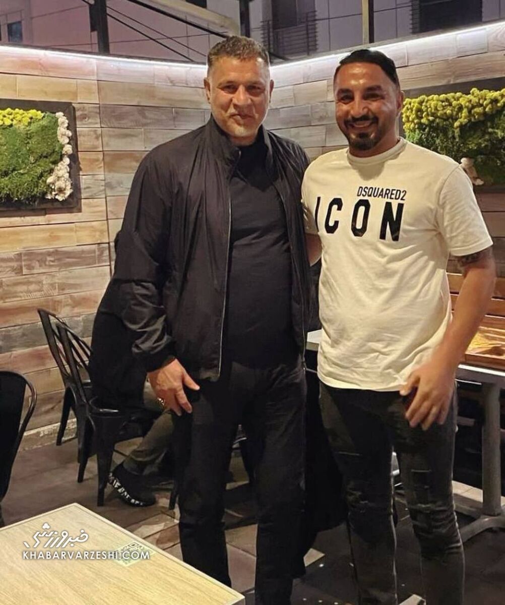عکس| دورهمی علی دایی با یک استقلالی در گرانترین محله آمریکا