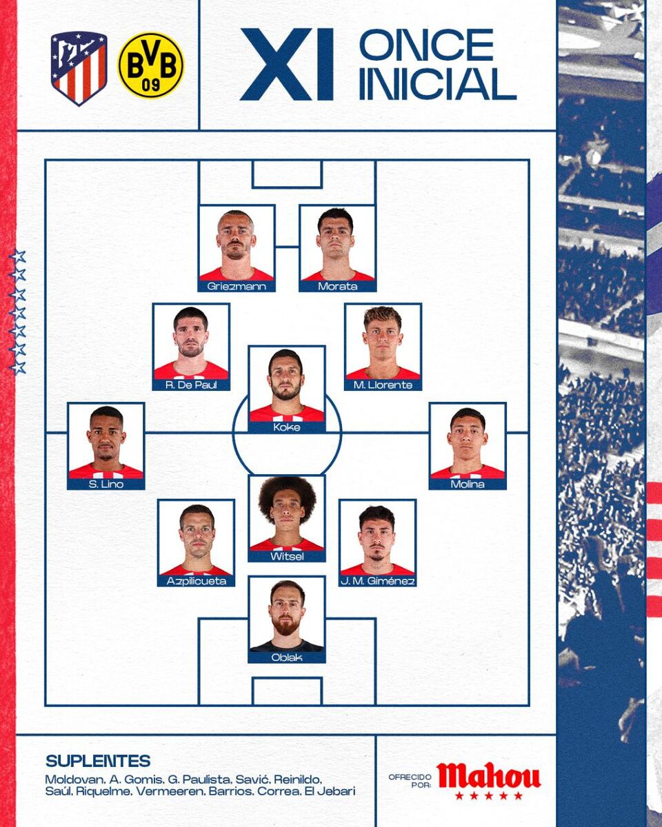 ترکیب دورتموند - اتلتیکومادرید اعلام شد