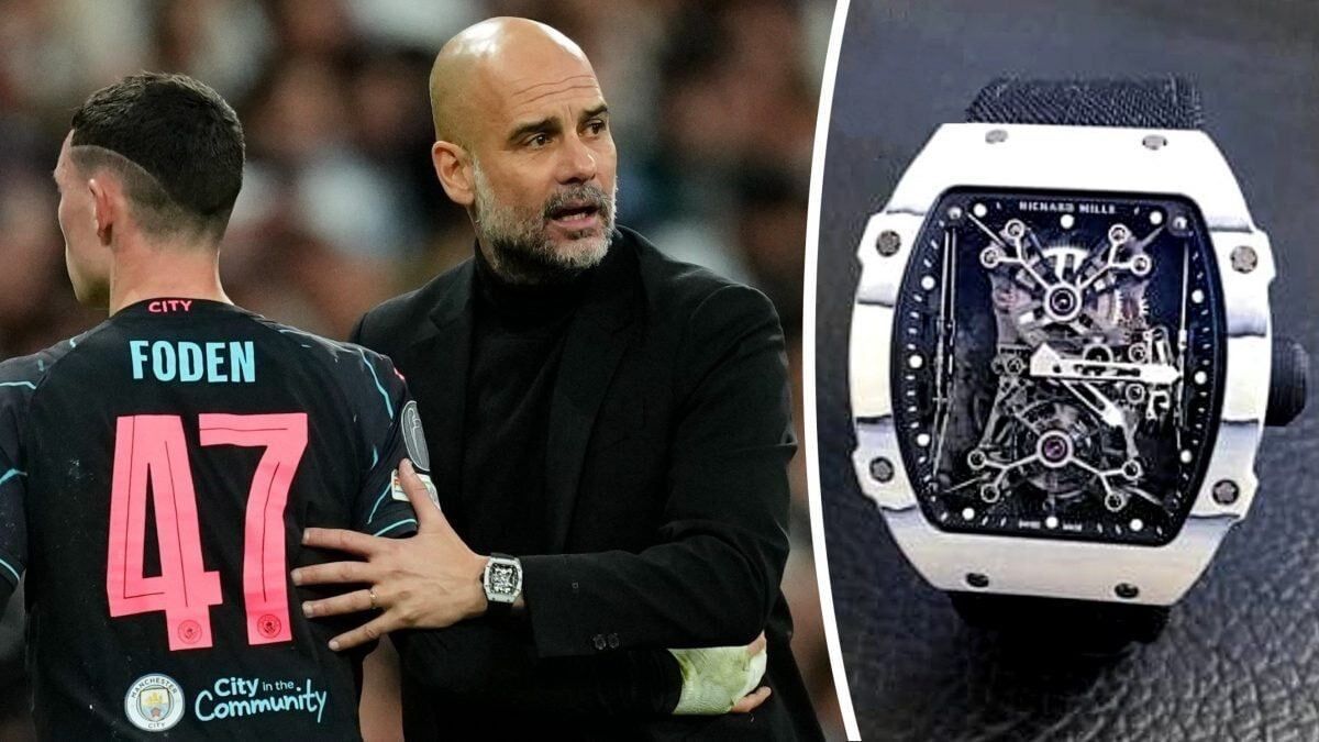 عکس| گواردیولا با ساعت خاص و گرانقیمت مقابل کهکشانیها