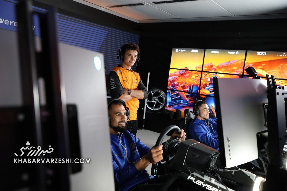 ستارههای چلسی در پیست فرمول یک/ مکلارن آبیها را به وجد آورد +تصاویر