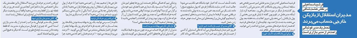 خبرورزشیگردی| بازیکن استقلال سرمربی و مدیرعامل را به جان هم انداخت/ مخالفت و مقاومت به سبک فرهاد مجیدی!