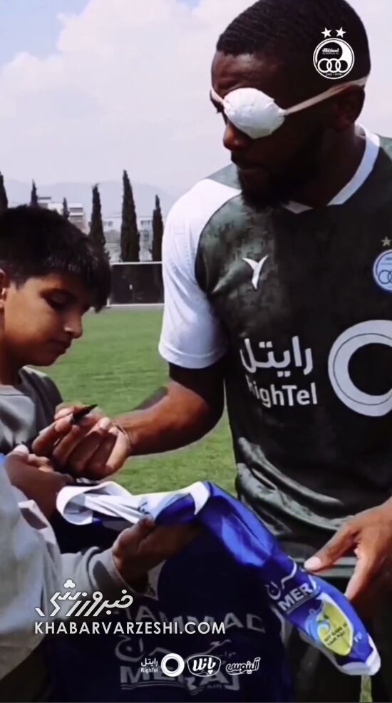 عکس| یامگا با شمایل جدید در تمرین استقلال