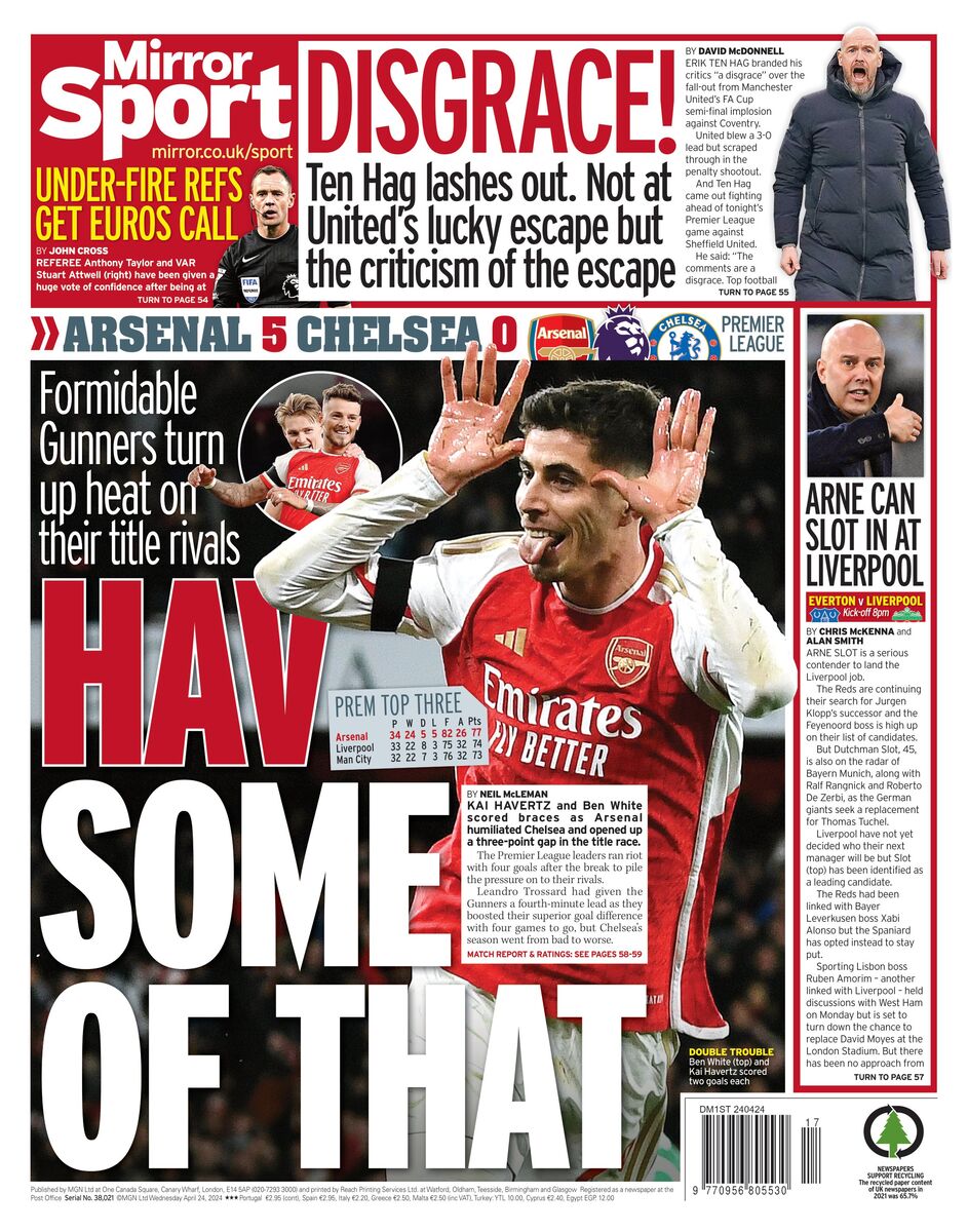 روزنامه میرر| مقداری از جام را داشته باشید روزنامه میرر| مقداری از جام را داشته باشید