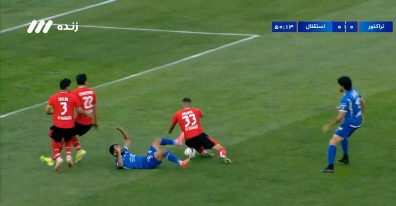 عگس| فریم به فریم با صحنه مشکوک به پنالتی برای استقلال