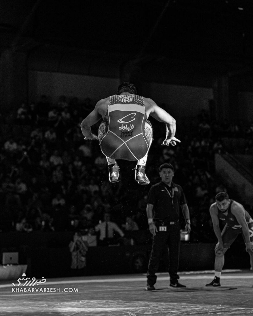 عکس| حرکت معروف و جذاب حسن یزدانی سوژه اتحادیه جهانی کشتی شد