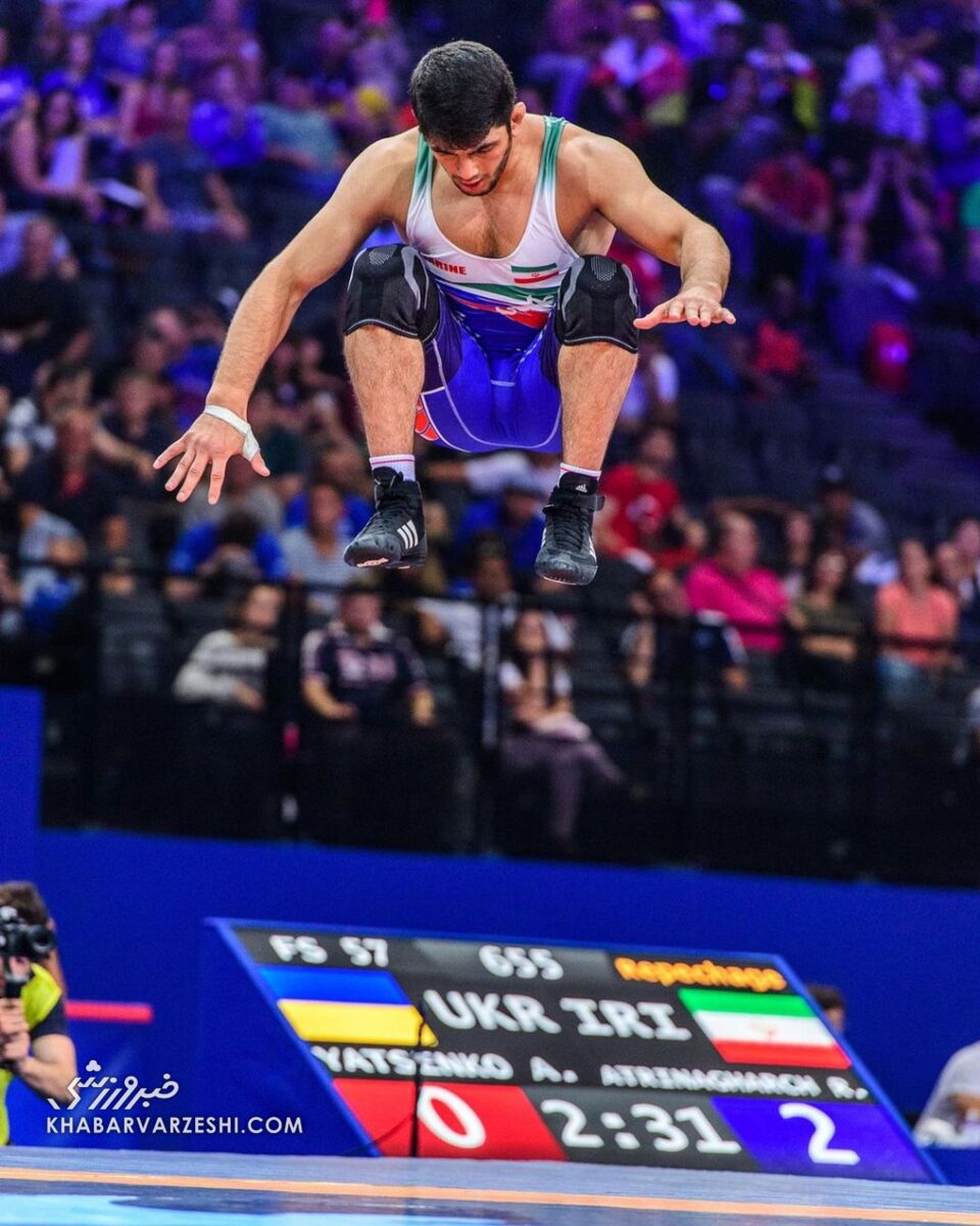 عکس| حرکت معروف و جذاب حسن یزدانی سوژه اتحادیه جهانی کشتی شد